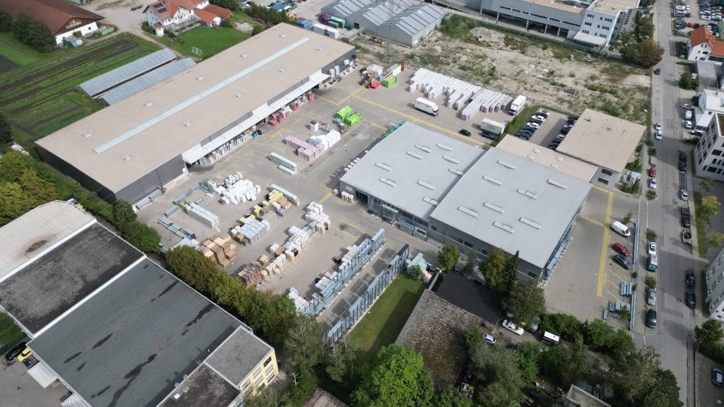 Luftbild der Niederlassung wego München und vti München