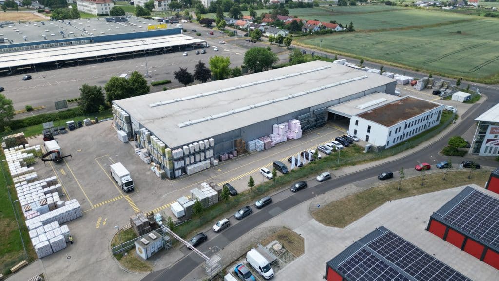 Luftbild der Niederlassung wego vti Erfurt