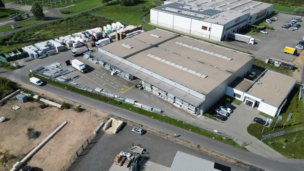 Luftbild der Niederlassung wego vti Eschweiler