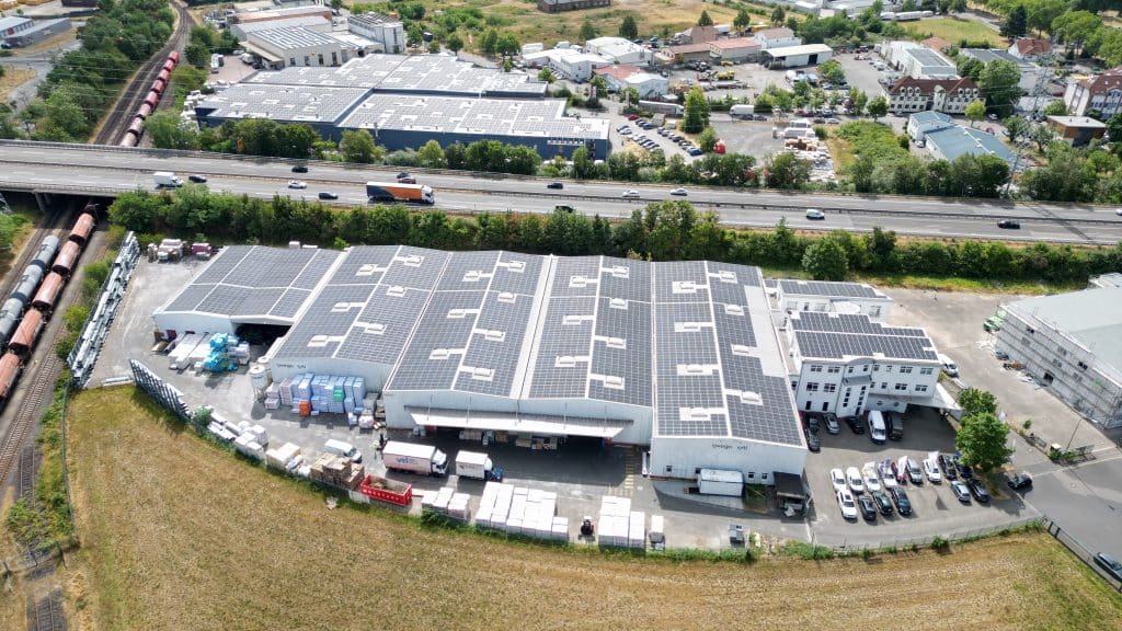 Luftbild der Niederlassung wego vti Hanau