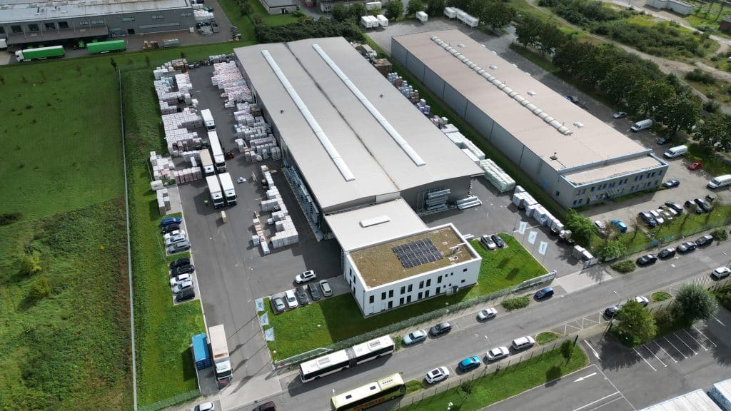 Luftbild der Niederlassung wego vti Oberhausen