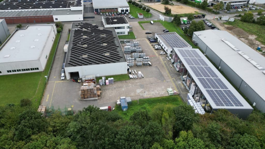 Luftbild der Niederlassung wego Mönchengladbach