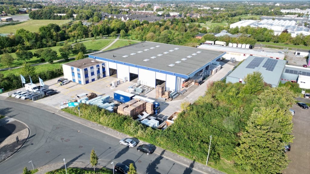 Luftbild der Niederlassung wego Paderborn