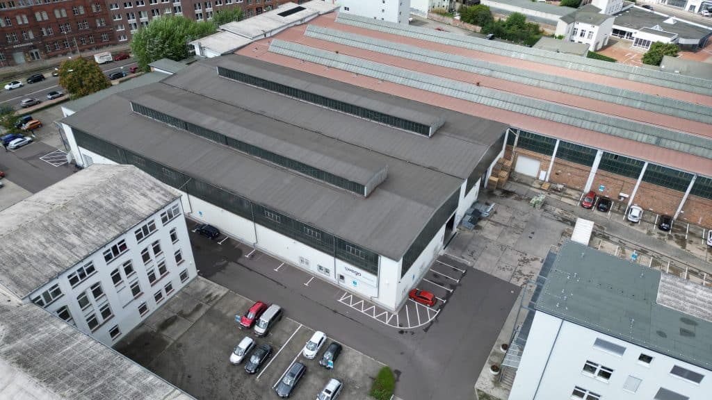 Luftbild der Niederlassung wego Brandenburg