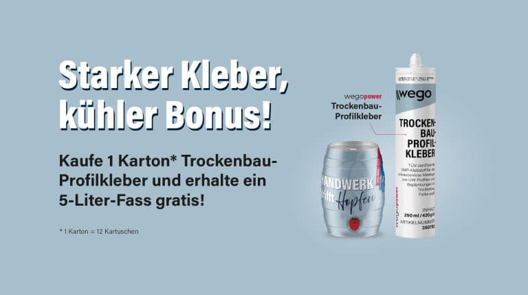 wegopower Trockenbaukleber