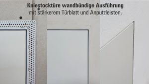 Wellhöfer Kniestocktüre wandbündige Ausführung