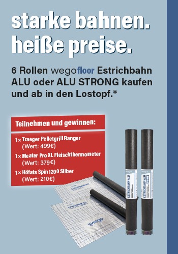 wego floor Estrichbahn ALU