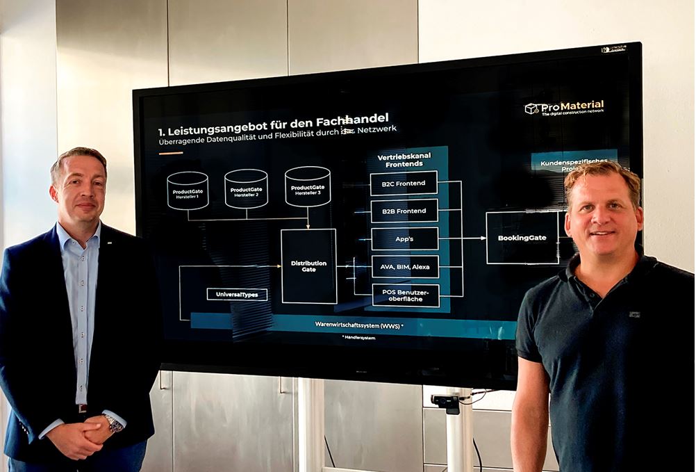 Marc Thiel (ProMaterial) und Oliver Hofmann (Wego) freuen sich auf eine gute Zusammenarbeit. 